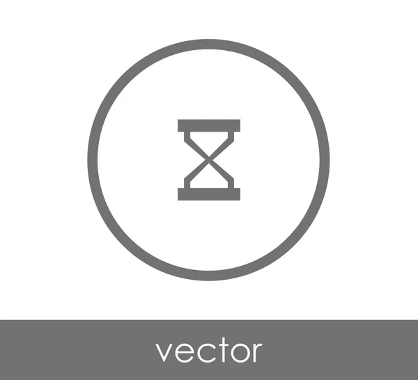 Ilustración del icono de reloj de arena — Vector de stock