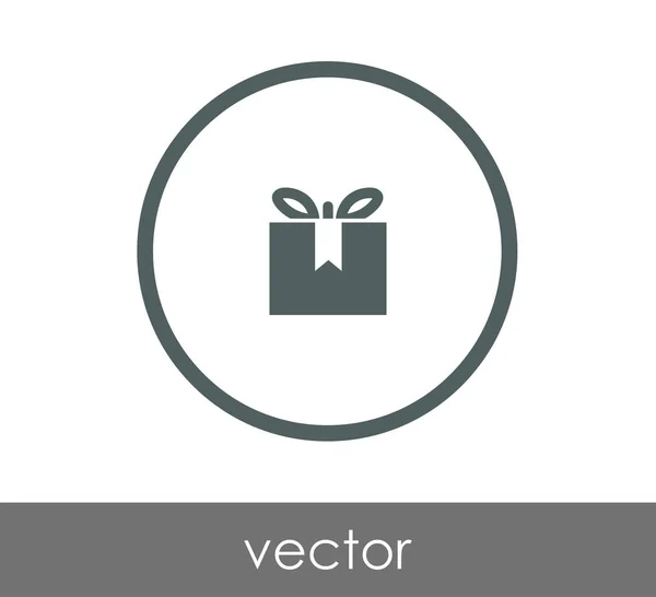 Geschenkbox-Symbol — Stockvektor