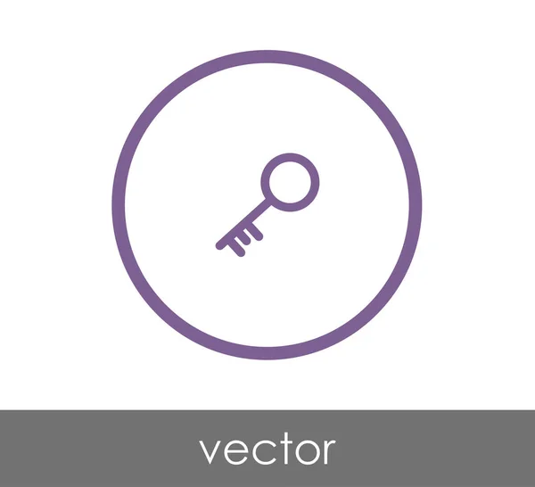 Diseño del icono clave — Vector de stock