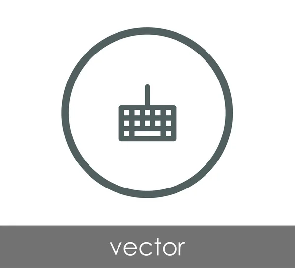 Design der Tastatur-Ikone — Stockvektor