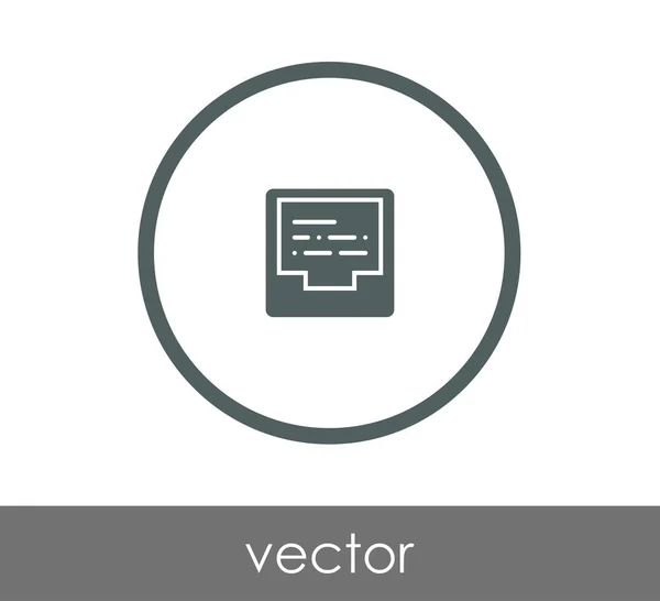 Icono de archivo ilustración — Vector de stock