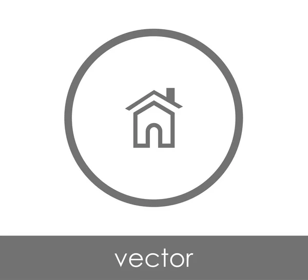 Icono del edificio de casa — Vector de stock