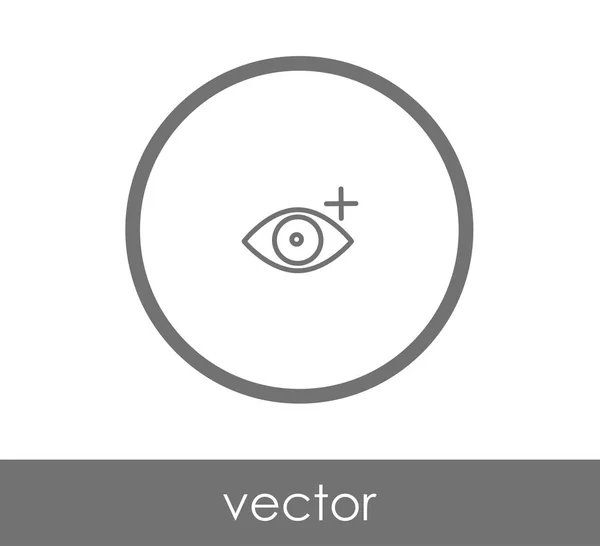 Ikon mata manusia - Stok Vektor