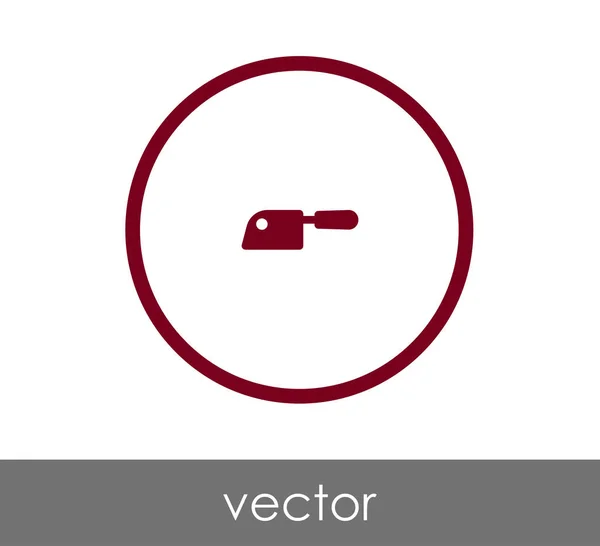 Ontwerp van mes-pictogram — Stockvector