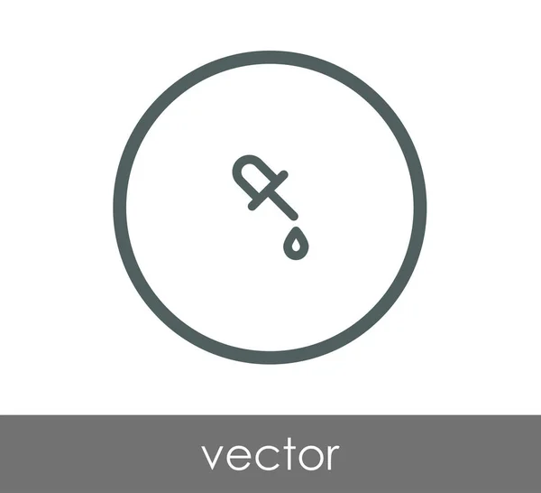 Ícone web conta-gotas — Vetor de Stock