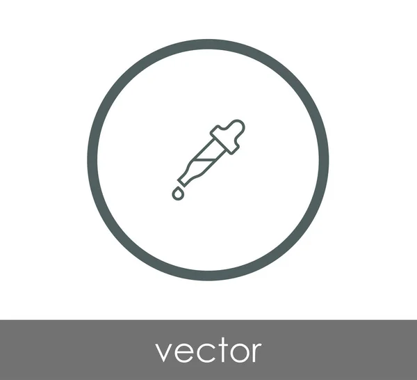 Pipette Web-Symbol — Stockvektor