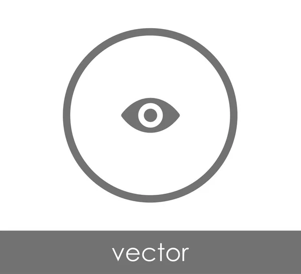 Icono plano de ojo — Vector de stock