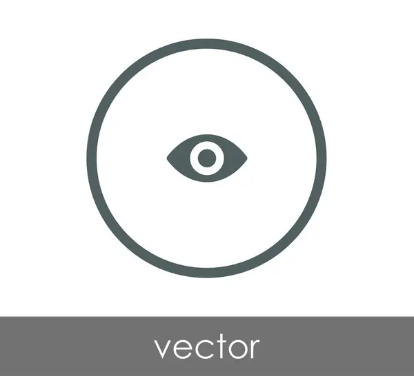 Lapos szemikonon — Stock Vector