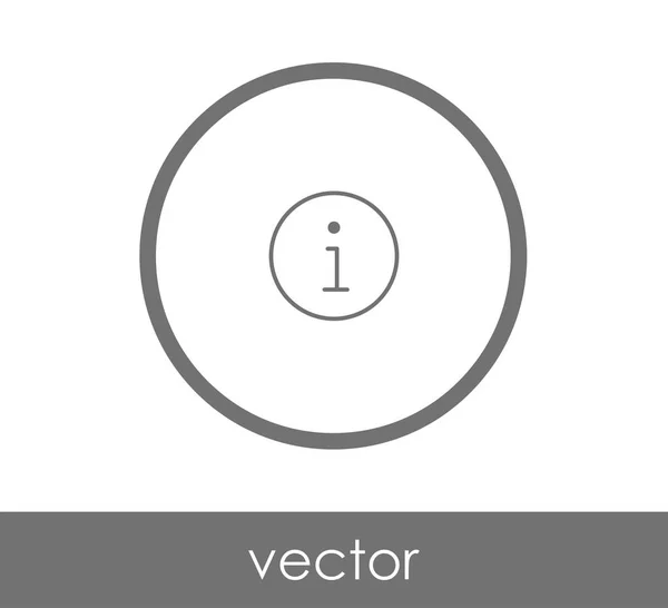 Signo de información icono — Vector de stock