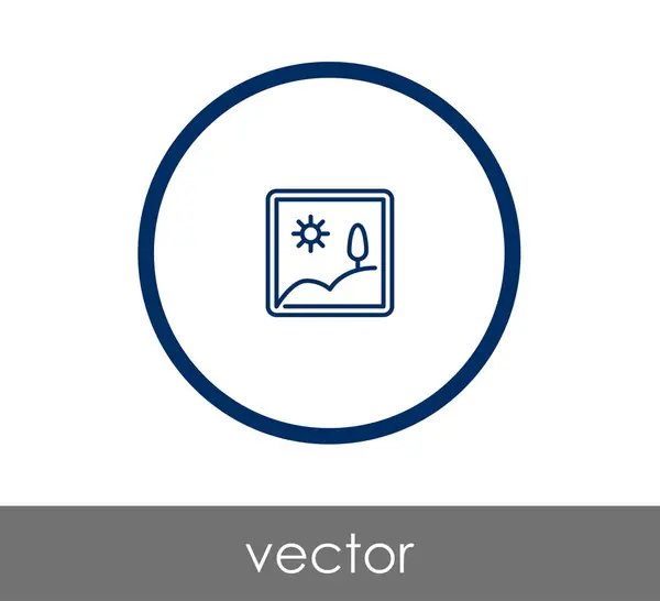 Icono de marco rectangular — Vector de stock