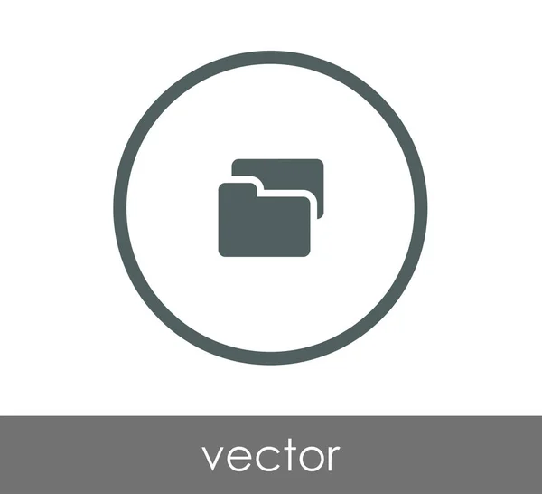 Ikona webové složky — Stockový vektor