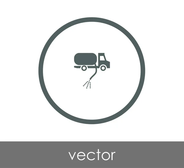 Икона газового грузовика — стоковый вектор