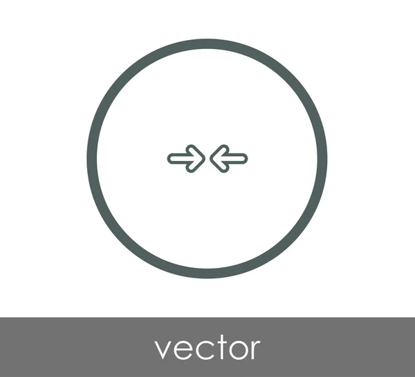 Icono de flecha ajuste — Vector de stock