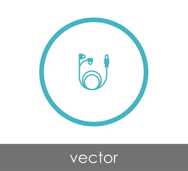 Illustration icône écouteurs — Image vectorielle