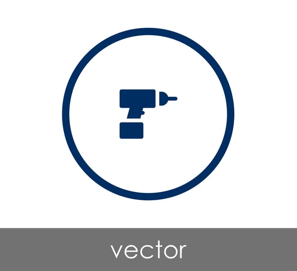 Electric driller icon — Stock Vector