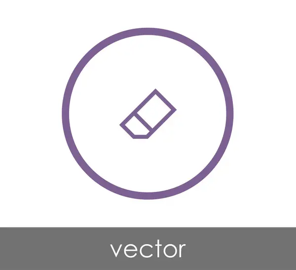 Eraser web icon — Stock Vector