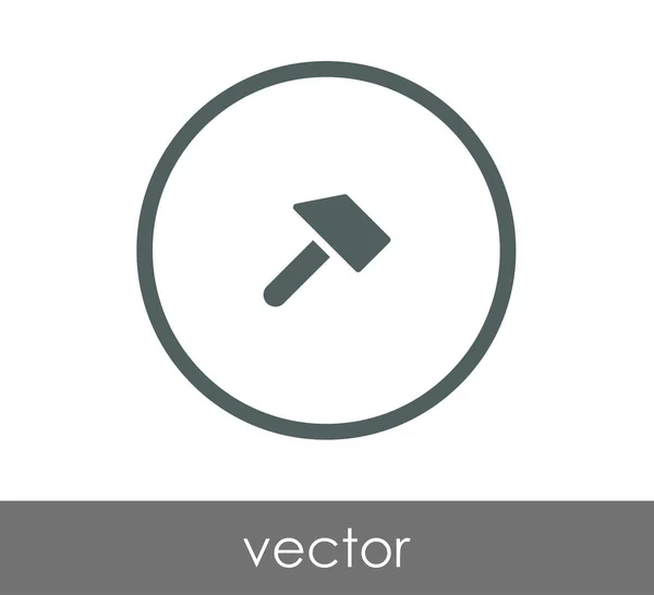 Aukce kladivo ikona — Stockový vektor