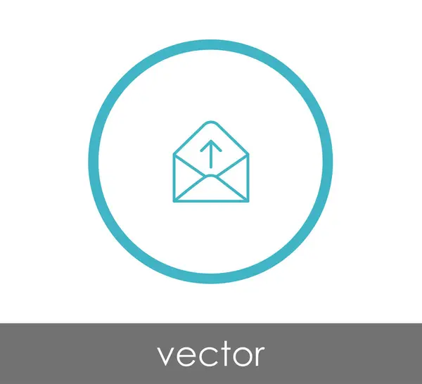 Signo de sobre icono — Vector de stock