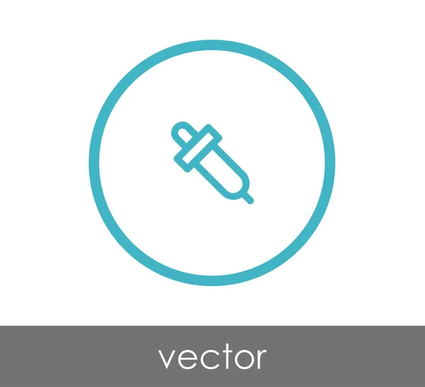 Pipette Web-Symbol — Stockvektor