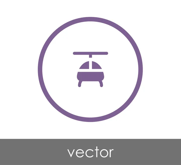 Illustration icône hélicoptère — Image vectorielle