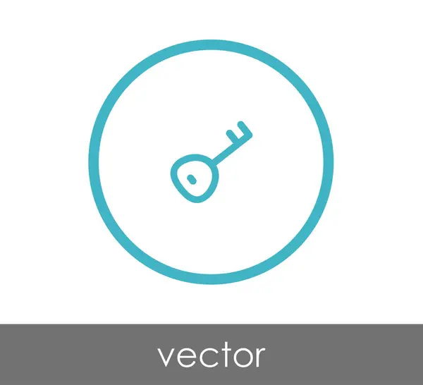 Diseño del icono clave — Vector de stock