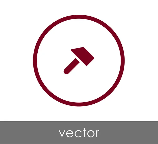 Aukción kalapács ikonra — Stock Vector