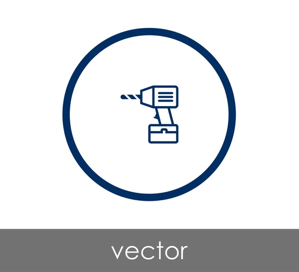 Ícone de broca elétrica —  Vetores de Stock