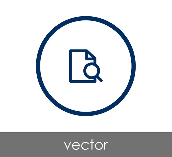 Documento icono plano — Vector de stock