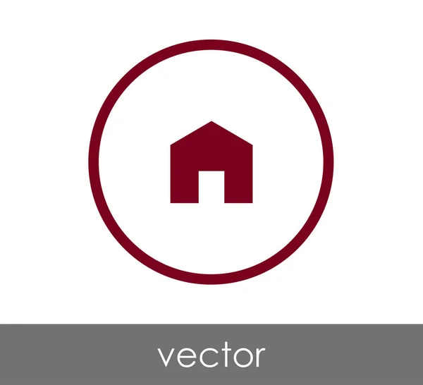 Icono del edificio de casa — Vector de stock