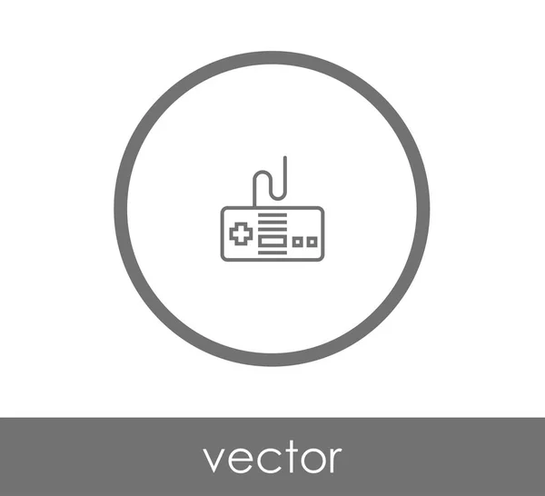 Gaming joystick pictogram — Stockvector