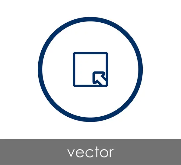 Ampliar icono de ventana de aplicación — Archivo Imágenes Vectoriales