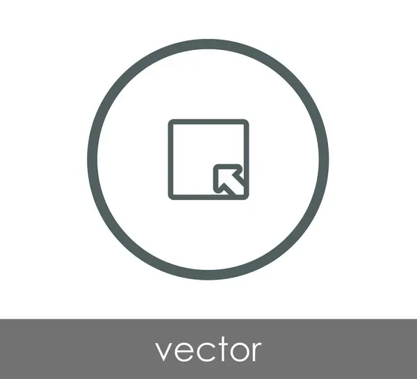 Bontsa ki az alkalmazás ablak ikon — Stock Vector