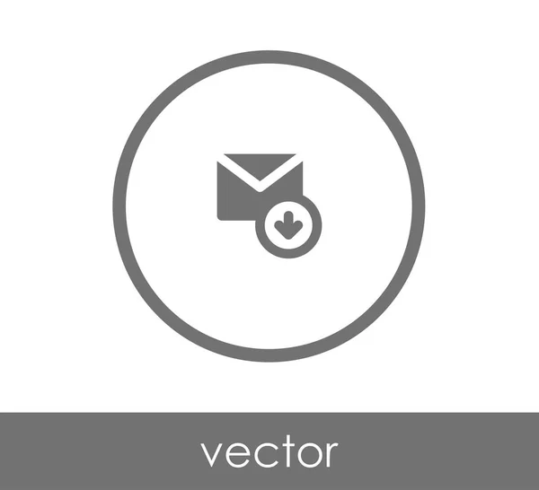 Einkommen E-Mail-Symbol — Stockvektor