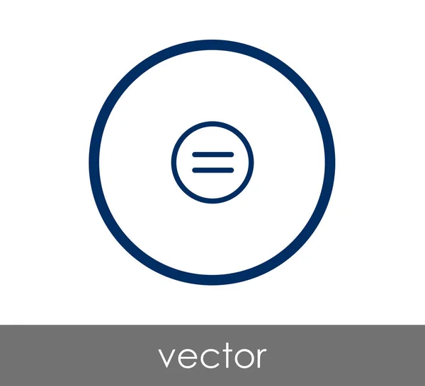 Icono de marca igual — Vector de stock