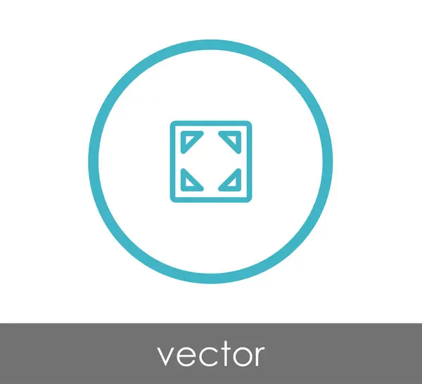 Ampliar icono de ventana de aplicación — Archivo Imágenes Vectoriales