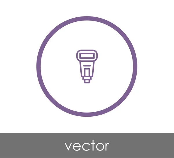 Fényképezőgép villanás ikon — Stock Vector
