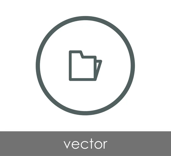 Carpeta icono web — Vector de stock