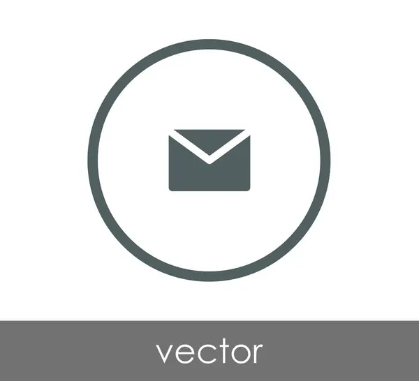 Ícone de sinal de envelope — Vetor de Stock