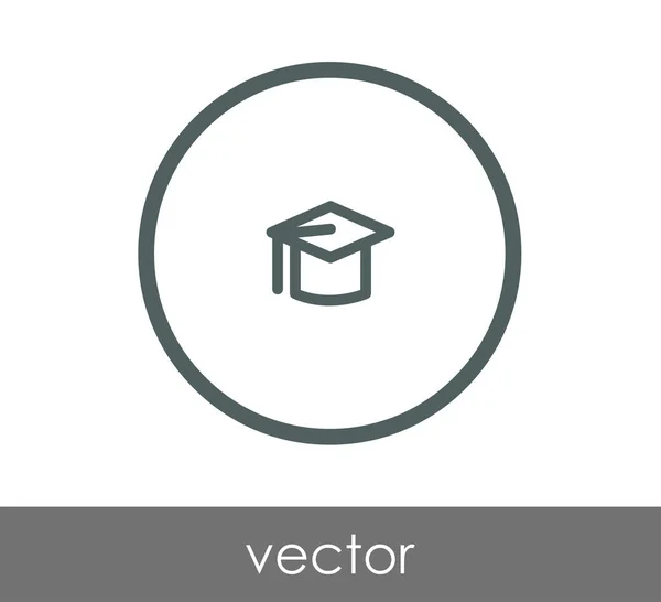 Icono de la tapa de graduación — Vector de stock