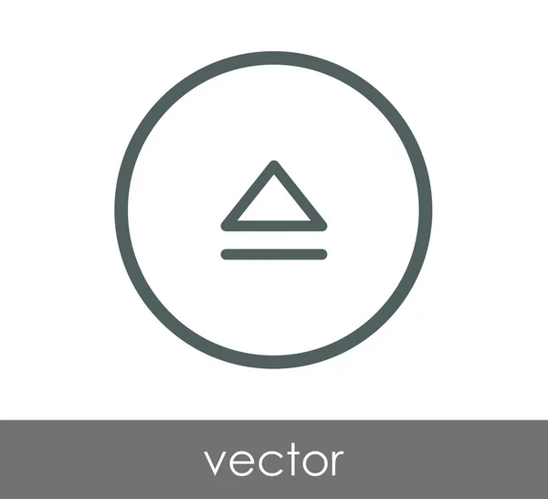 Platte pictogram uitwerpen — Stockvector