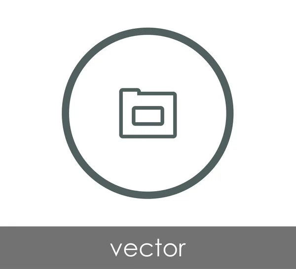 Ordner Web-Symbol — Stockvektor