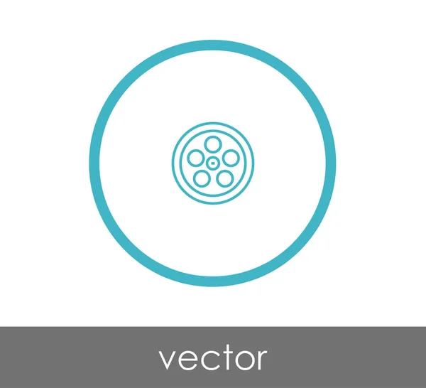 Diseño del icono de la película — Vector de stock