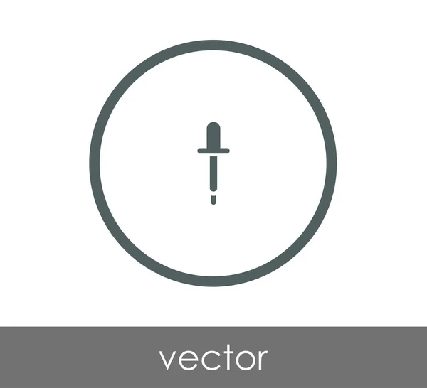 Pipette Web-Symbol — Stockvektor