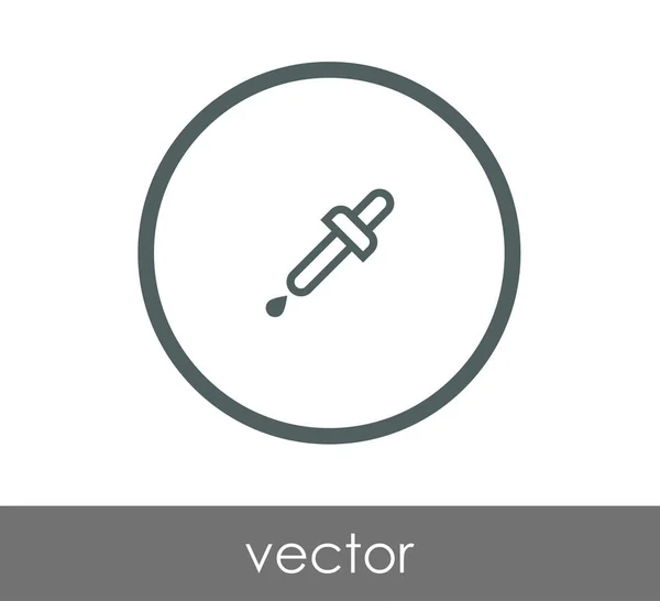 Pipette Web-Symbol — Stockvektor