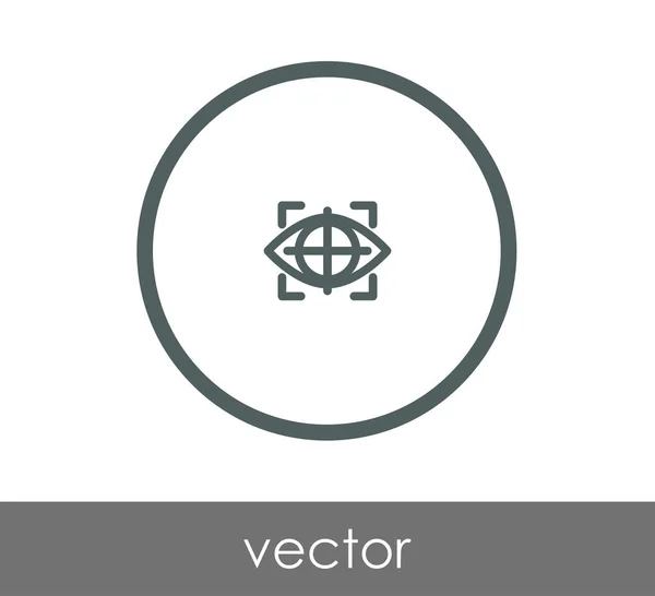 Икона "Глаз плоский" — стоковый вектор