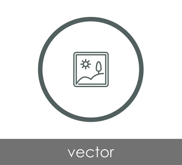 Icono de marco rectangular — Vector de stock