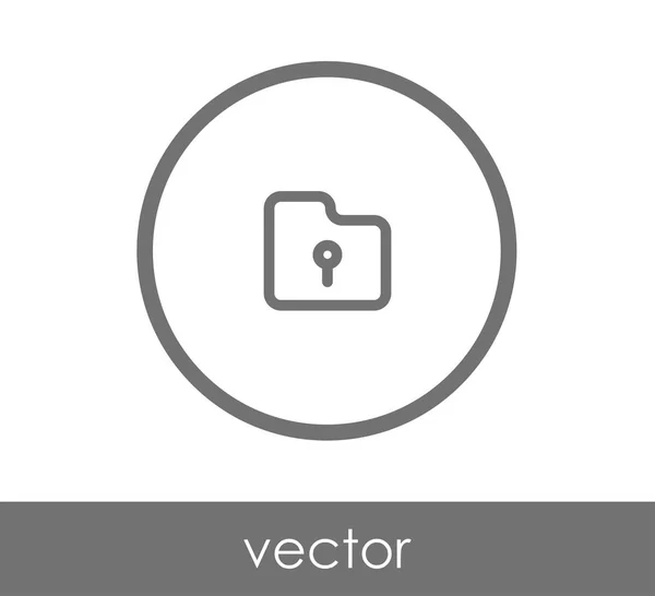 Carpeta icono web — Vector de stock