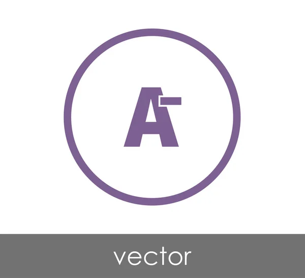 Min graad pictogram — Stockvector