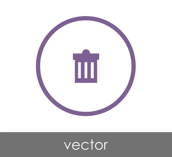 Szemetet ikon — Stock Vector