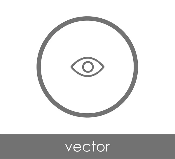 Platt ögonikonen — Stock vektor